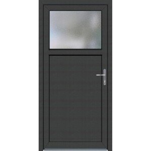 Panto Plastové vedľajšie vchodové dvere K504, biela/antracitová, 98 x 198 cm, P
