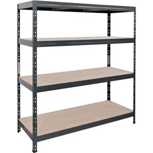 AR Shelving Kovový policový regál Rivet XL antracitový 180 x 160 x 60 cm