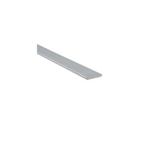 FK Technics AL profil FKU87 pre LED, plochý, surový, 10 x 2 mm x 2 m