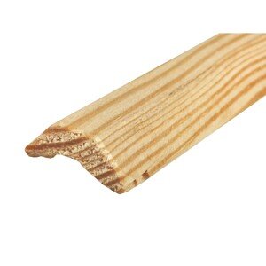 Štvrťkruhová konkáv. lišta z borovice 14 x 14 x 900 mm