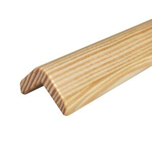 Rohová lišta z borovice 18 x 18 x 900 mm