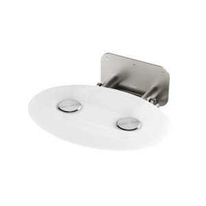 RAVAK Sprchové sedadlo Ovo P II opal/nerez