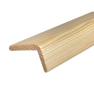 Rohová lišta z borovice 20 x 40 x 900 mm