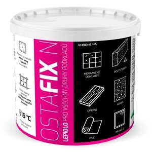 Denas Disperzné lepidlo pre všetky druhy podkladov Ostafix N, biela, 1,2 kg