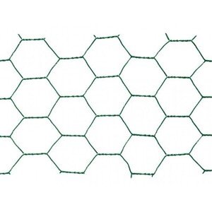 PILECKÝ Chovateľské pletivo 6hranné Hobby Zn+PVC zelená oko 25mm výška 50cm 10 m