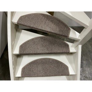 Rohožky na schody Natura hnedosivé 65 x 28 cm