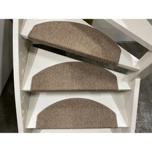 Rohožky na schody Natura tmavobéžové 65 x 28 cm