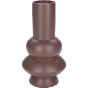 LUX Váza Midnight Mystery burgundská červená , pr. 14 x 25,5 cm