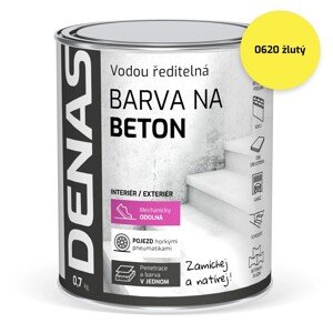 Denas Vodou riediteľná farba na betón Beton, 0620 žltá, 700 g