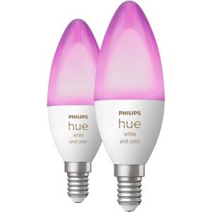 Philips Hue Múdra žiarovka White&Color Amb. E14 C39 5,3 W 470lm 2000-6500K, 2ks
