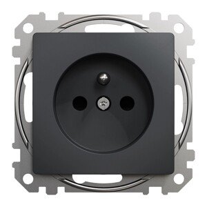 Schneider Zásuvka 1-násobná Sedna Design antracit