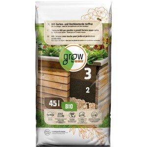 GROW by OBI BIO záhradná a vyvýšená záhonová zemina, bez rašeliny 45 l