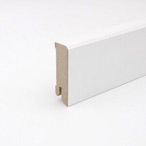 Soklová lišta White&Black Cubica biela, 60 x 18 x 2400 mm