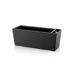 FlowerLover Samozavlažovací kvetináč Supreme 50 antracitový 49,5 x 19 x 19 cm