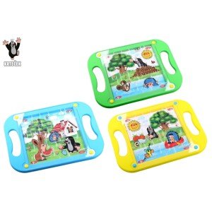 Wiky Hra guľôčkové bludisko Krtko, rôzne druhy, 1 ks, 20 x 15 cm