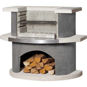 Buschbeck Záhradný grilovací bar Stockholm, biela/antracit, 110 x 65 x 93 cm