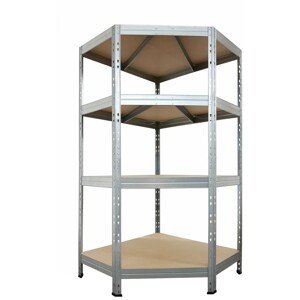 AR Shelving Rohový záťažový bezskrutku. regál Rivet Corner, 180 x 90 x 90 x 45 c