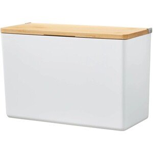 tesa Úložný box Baboo s vekom veľ. XL, matná biela/bambus, 160 x 242 x 102 mm