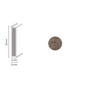 Döllken Profiles Lišta CUBU Stone & Style 2821 60 x 13 x 2500 mm