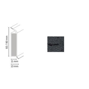 Döllken Profiles Lišta EP 60/13 flex life 2343 bridlice 60 x 13 x 2500 mm
