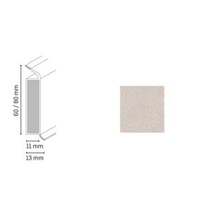 Döllken Profiles Lišta EP 60/13 flex life 2585 vápenec Portico 60 x 13 x 2500 mm