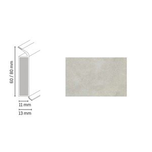 Döllken Profiles Lišta EP 60/13 flex life 3056 60 x 13 x 2500 mm