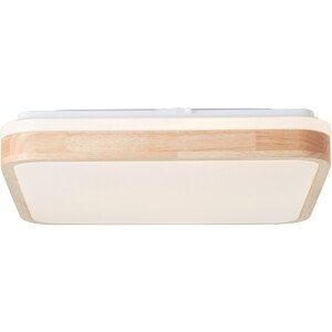 Brilliant Stropné LED svietidlo Tumeo, biele, drevo, 40 x 40 cm FSC