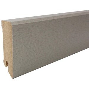 Döllken Profiles Soklová lišta White&Black Cubica, nerez. oceľ, 240 x 6 x 1,8 cm