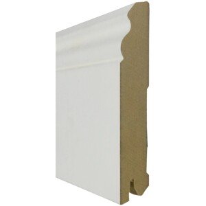 Döllken Profiles Soklová lišta White&Black Stil, biela, 240 x 12 x 1,8 cm