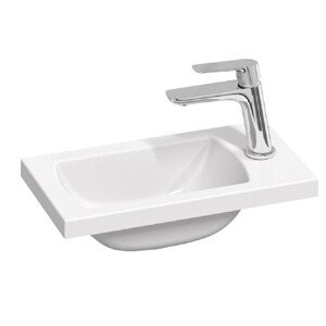 Ravak Umývadlo Classic II 400, liaty mramor, biela, 40 x 22 cm