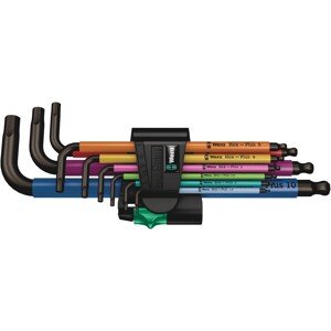 Wera Súprava uhlových kľúčov 950/9 Hex-Plus Multicolour 1 SB BlackLaser, 9dielna