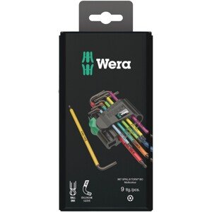 Wera Súprava uhlových kľúčov 967/9 TX BO Multicolour 1 SB BlackLaser, 9dielna