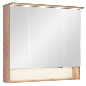 A-Interiéry Zrkadlová skrinka s LED osvetlením Dorian 80 ZS, 75 x 80,2 x 21,7 cm