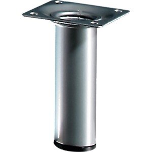 Hettich Nábytková noha guľatá pr. 30 x 100 mm hliníková