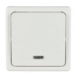 SEZ Spínač r. 1 Standard, so signalizáciou, 10 A - 250 V, biely