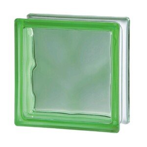 Seves Glass Blocks Luxfera GREEN 1919/8 WAVE