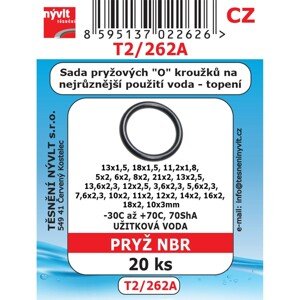 Súprava gumových O krúžkov, 20 ks