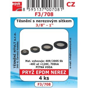 Súprava univerzálnych sitiek 3/8" - 1", 4 ks