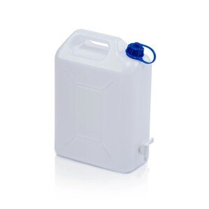 TBA Plastový kanister s kohútikom, 5 l, 27,2 x 14,4 x 26,3 cm