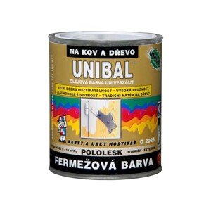 Unibal Fermežová farba na drevo a kov biela 1 kg