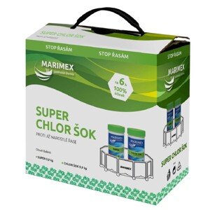 MARIMEX Proti už narastenej riase SUPER CHLOR ŠOK 2 x 0,9 kg