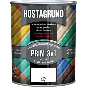 Hostagrund Prim 3v1 S2177 0100 farba na kov biela 600 ml
