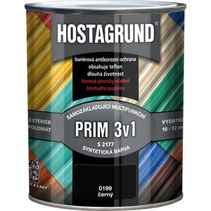 Hostagrund Prim 3v1 S2177 0199 farba na kov čierna 600 ml