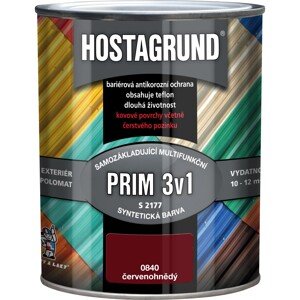 Hostagrund Prim 3v1 S2177 0840 farba na kov červenohnedá 600 ml