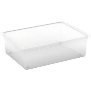 Kis Úložný box s kolieskami a vekom C Transparent L, 16,5 x 55 x 38,5 cm