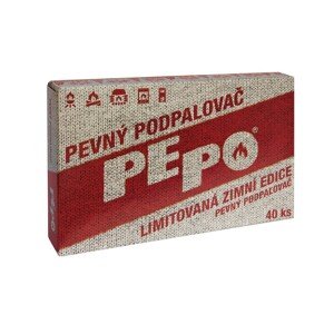 PE-PO Pevný podpaľovač Limitovaná zimná edícia, 40 podpalov
