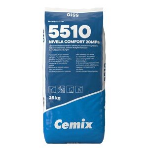 Cemix 5510 Cementová samonivelačná stierka s vláknami NIVELA COMFORT 20 MPa 25kg