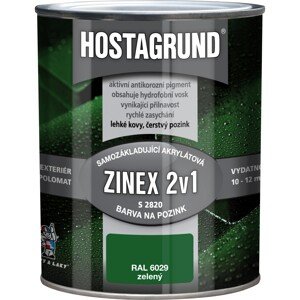 Hostagrund Farba na pozink 2v1 Zinex S2820 RAL 6029 mätová zelená 600 ml