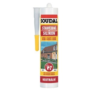 Soudal Stavebný silikón sivý 300 ml