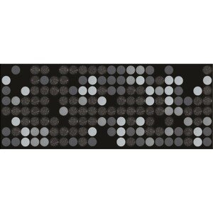 Dekoratívne dlaždice Sigma, čierna, 20 x 50 cm